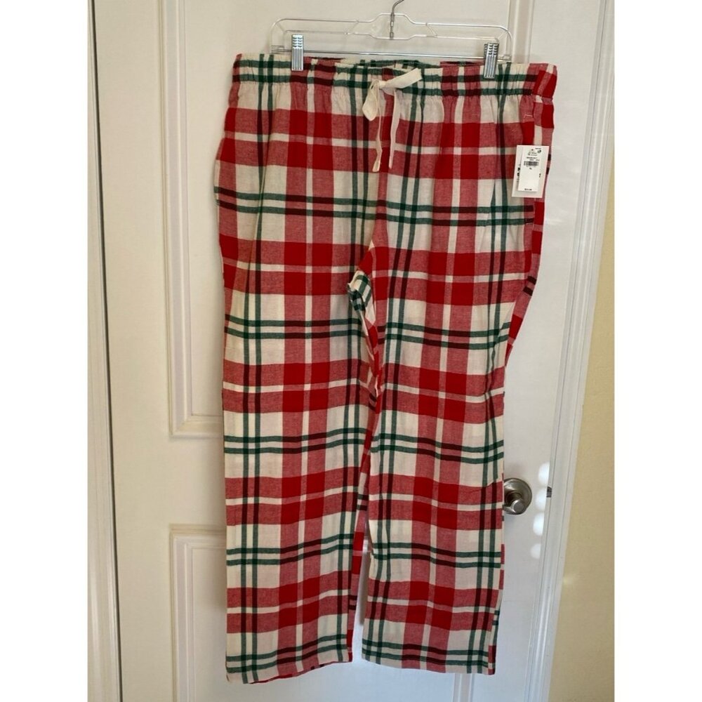 Old Navy Christmas Winter 100% Cotton Flannel Pajama Pants Size Ex-Large (16-18)